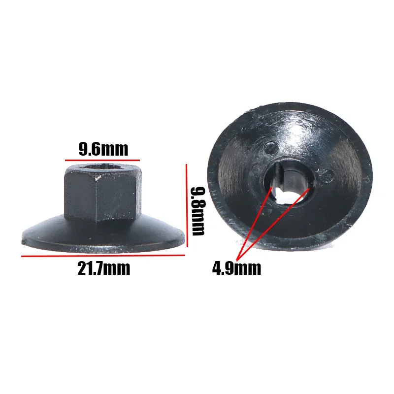 10Pcs Car Mudguard Screws Nut Fender Clips Plastic Fasteners For Volvo S80 S80L S60 S40 Xc90 Xc60 V60