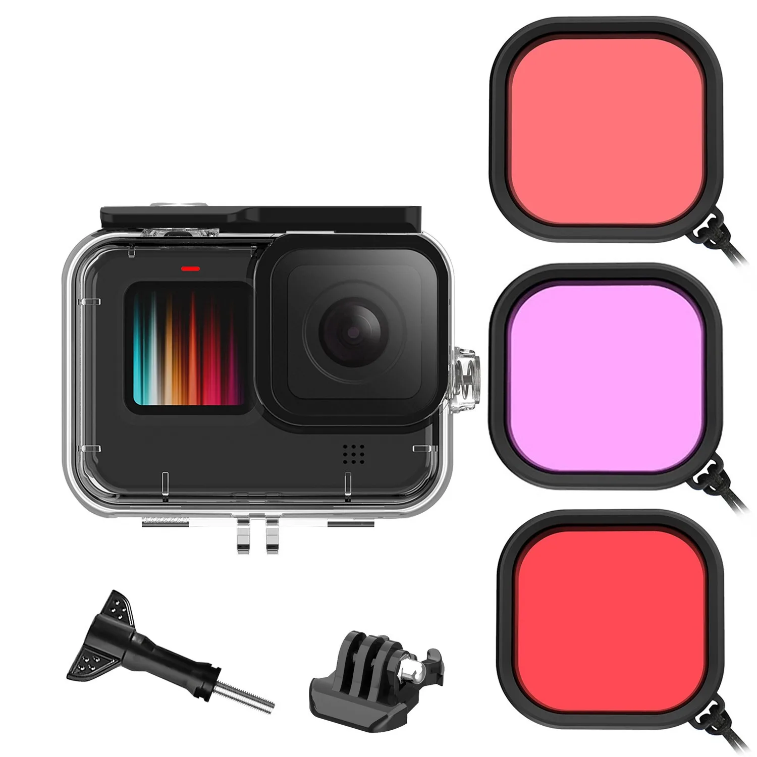 Filtro Tricolore Impermeabile Shell Of Action Camera Per Gopro11 |