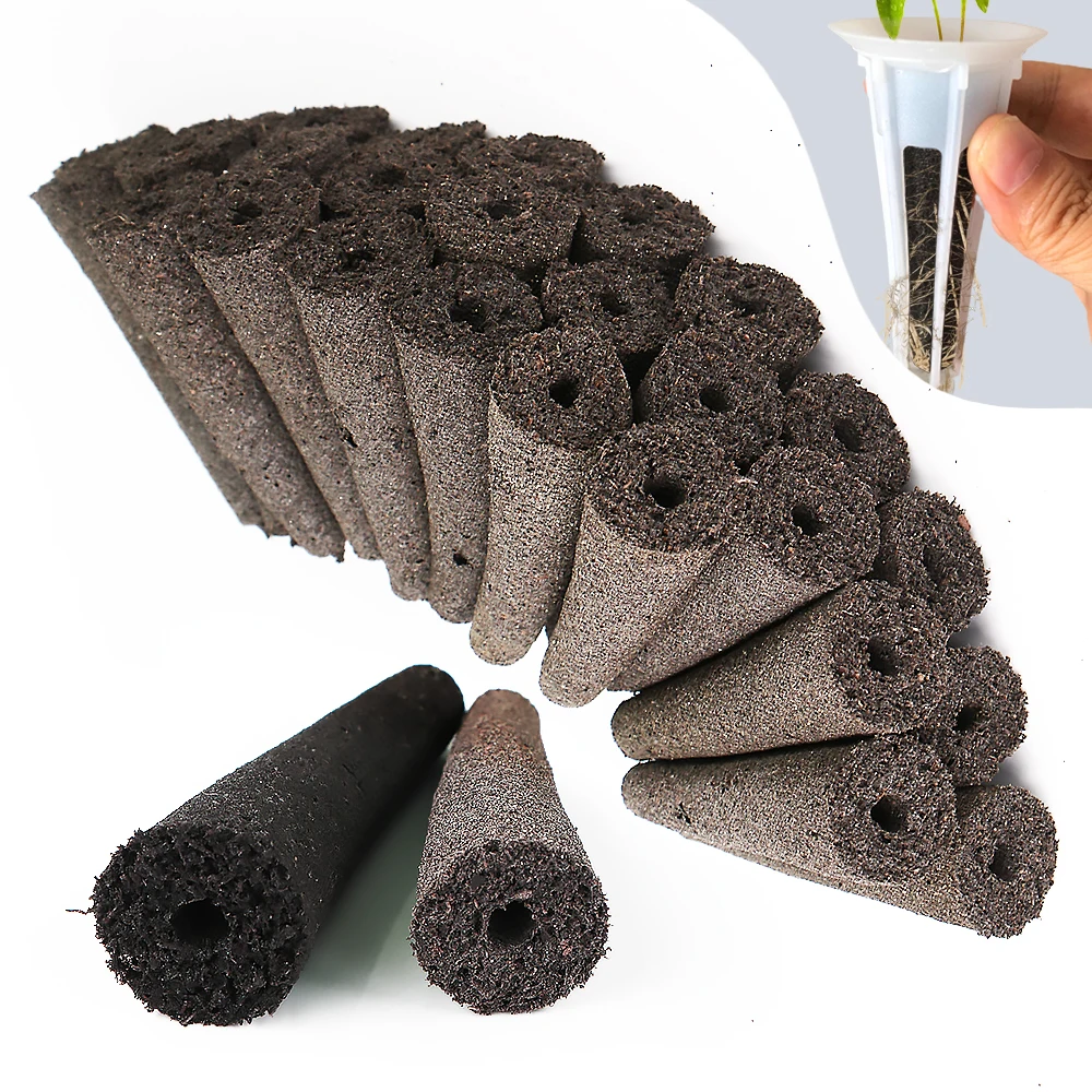 6X2Cm Hydroponics Grow Sponge Per Indoor Garden Growing System Supplemento Semi Pods Sostituzione Root Starter Crescita Piantina