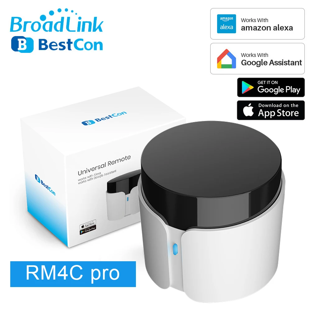 Broadlink Telecomando Universale Ir Wifi Rf Switch Bestcon Rm4C Pro Smart Home Mini Controller Funziona Alexa Google Home Domotica
