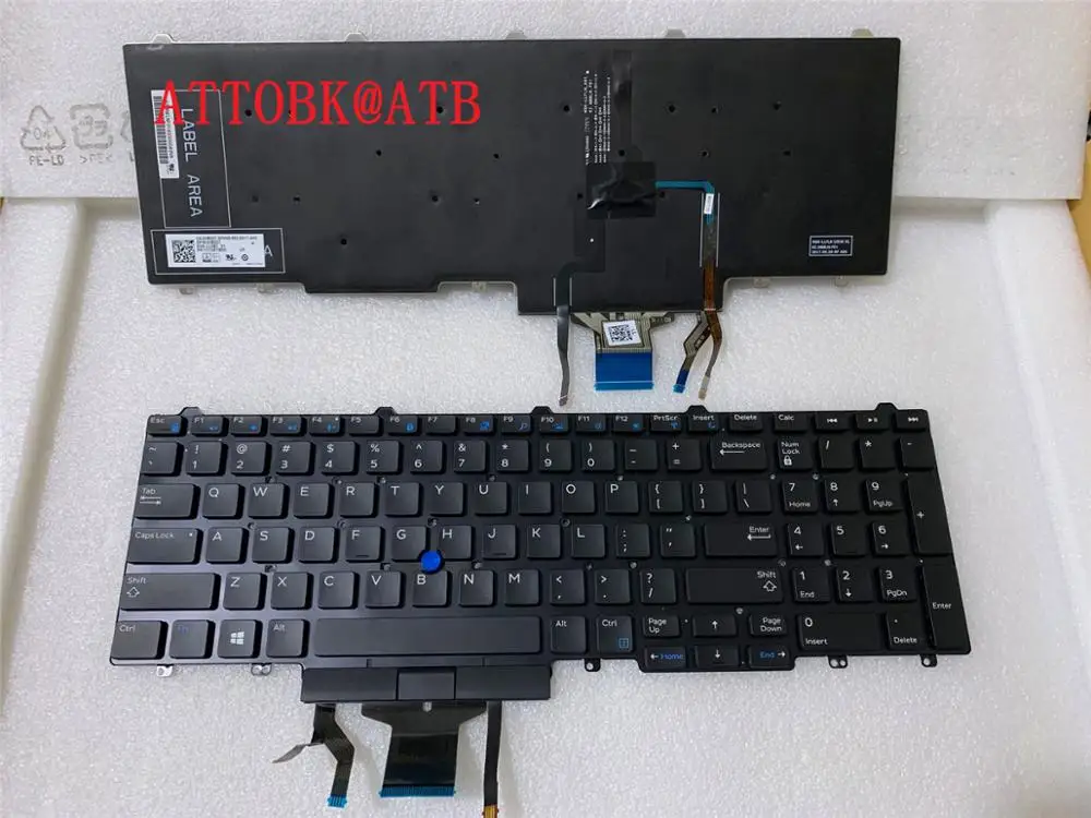 Nuova Tastiera Inglese Per Dell Latitude E5550 E5570 3510 M3510 7510 M7510 M7520 3510 7510 7710 7720 Con Tastiera Retroilluminata