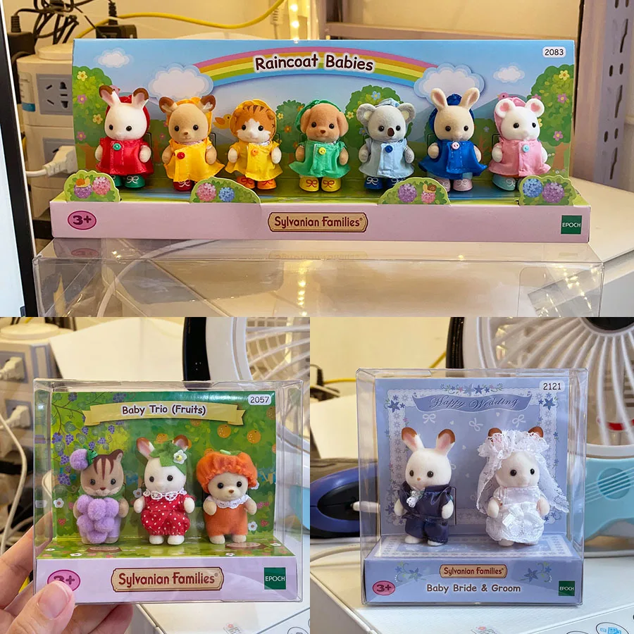 Sylvanian Familesflocking Family Girl Toy Edizione Limitata Baby Easter Fruit Baby Mushroom Baby Frog Series Dolls Regalo Di Natale