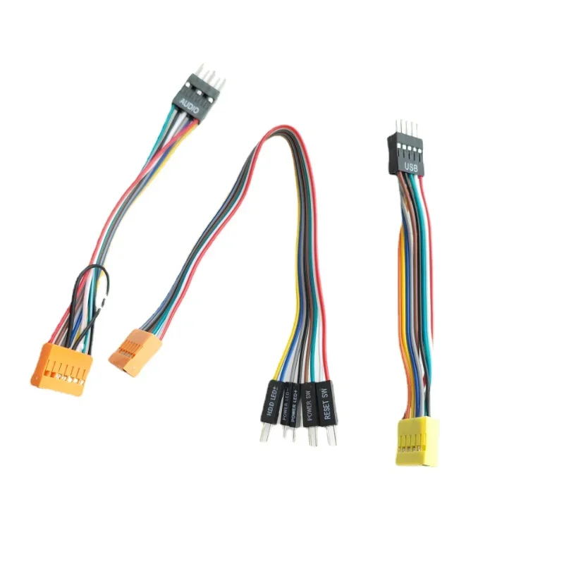 11Pin 9Pin Usb 13Pin Audio 8Pin Hdd Power Led Reset Sw Switch Cable Per Lenovo Mainboard Connect To Ordinario Atx Computer Case