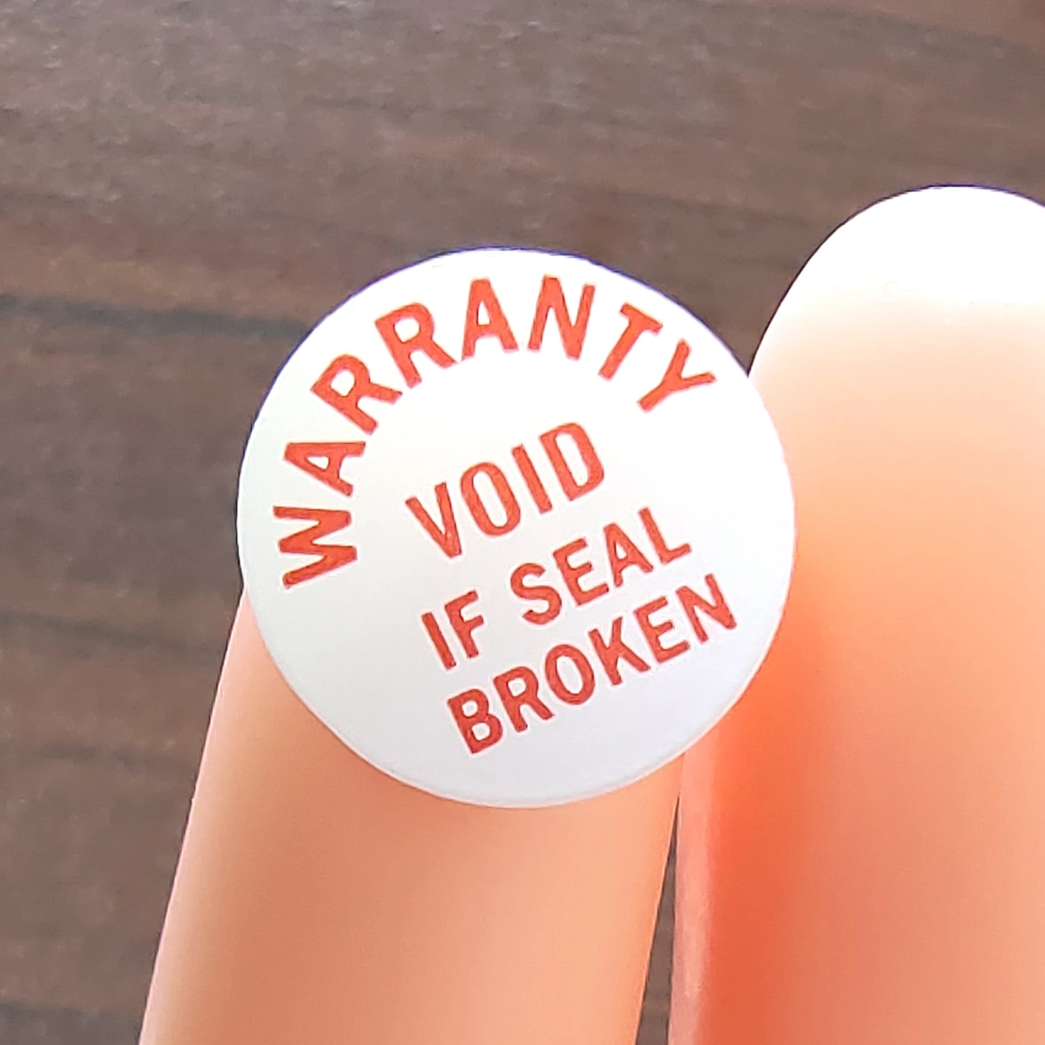 110 Pz 12Mm Garanzia Void If Seal Broken Fragile Paper Tamper Evident Removal Proof Sticker Dispositivo Elettronico Etichetta Di Avvertimento Aperta