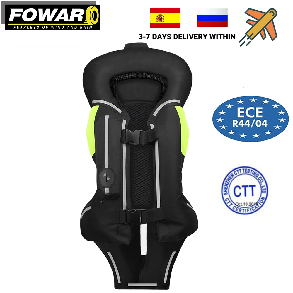 New Motorcycle Air-Bag Vest Moto Racing Professional Advanced System Motocross Protettivo Airbag Jacket Riding Reflective S-3Xl