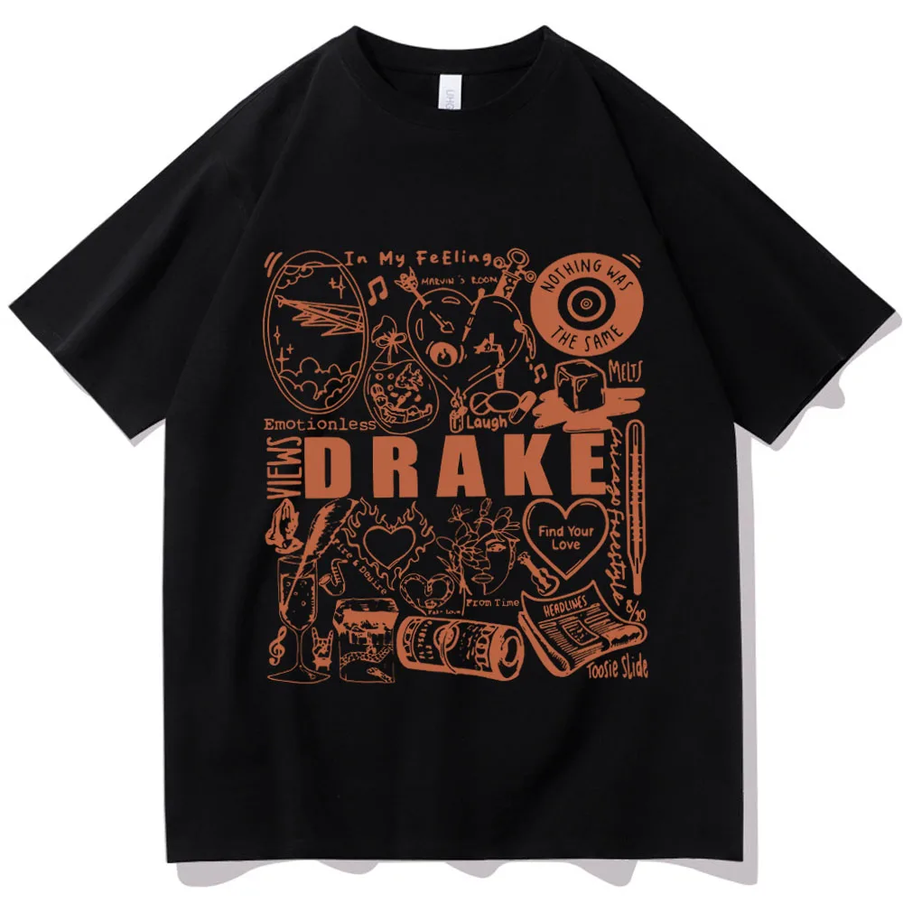 Camicia Drake Drake Album Musicali Camicia Drakes Merch Regalo Per Drake Fan O-Collo Camicie A Maniche Corte Unisex