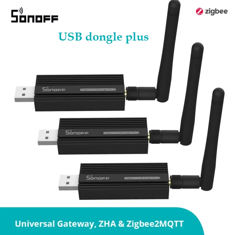 Sonoff Zigbee 3.0 Dongle Usb Plus Zb-Dongle-E Wireless Zigbee Gateway Analyzer Zibee2Mqtt Acquisizione Interfaccia Usb Con Antenna