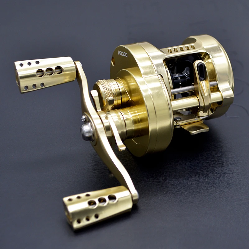 Camekoon Baitcaster Round Reels 12 + 1 Bbs 6.3:1 High Speed Saltwater Bait Cast Drum Wheel 7Kg Max Drag All Aluminium Trolling Coil