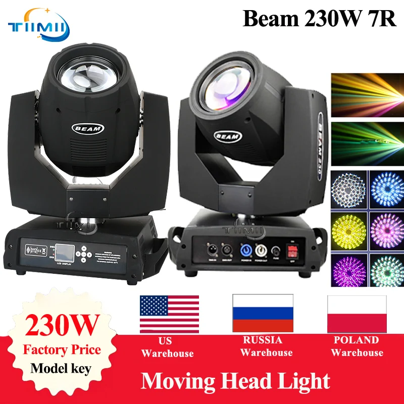 1-10Pcs 7R Beam 230W Sharpy Moving Head Light Dmx 512 Controller Professional Stage Dj Disco Wedding Lights Sharpy Flightcase