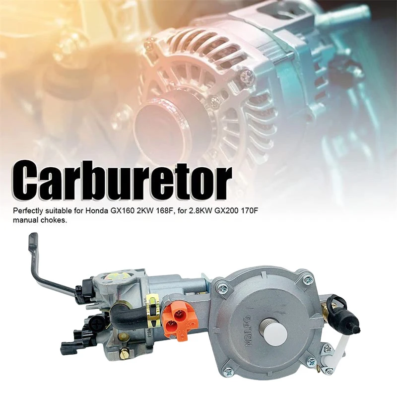 Generatore Dual Fuel Carburatore Gpl Ng Kit Di Conversione Per 2.8Kw Gx160 2Kw 168F Reattanze Manuali Per Gx160 2Kw 168F