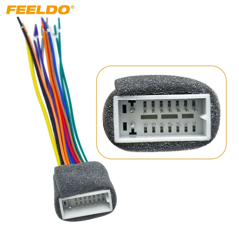 Feeldo Auto 16Pin Cablaggio Spina Del Cavo Connettore Femmina Per Mitsubishi/Galant Clarion Car Radio Stereo # Mx1670