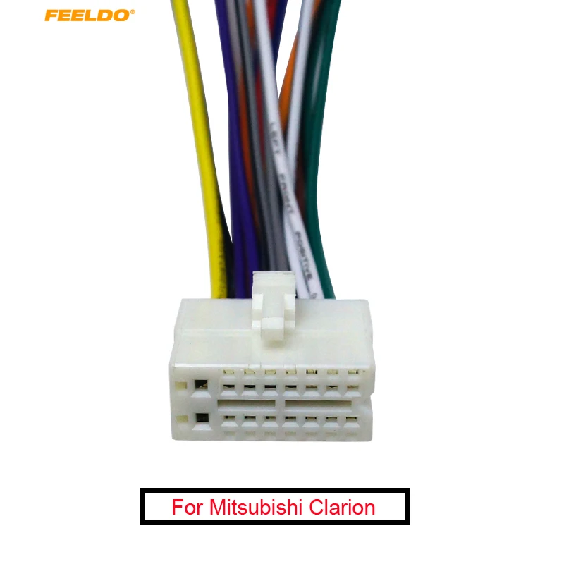 Feeldo Car Radio Stereo 16Pin Cablaggio Spina Maschio Connettore Adattatore Per Mitsubishi Galant Clarion # Fd-1512