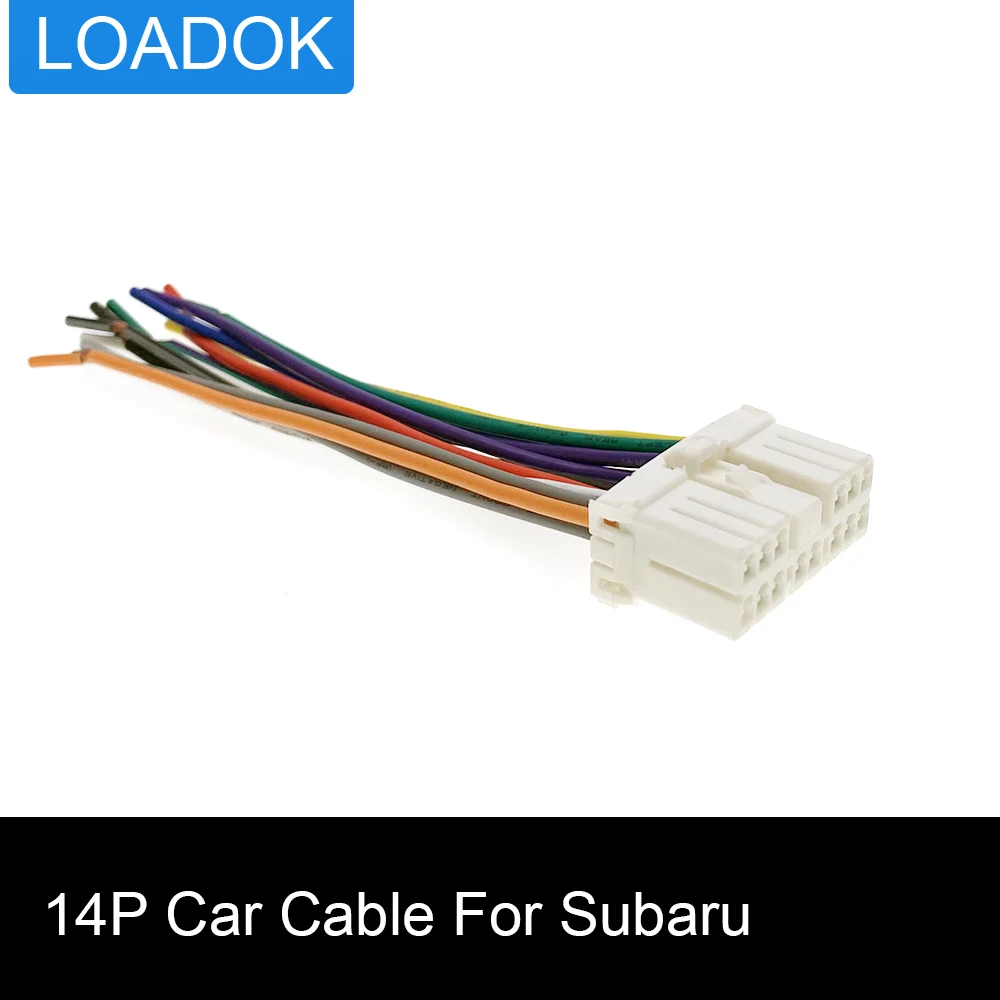 Car 14 Pin Power Speaker Wire Cd Stereo Radio Iso Cablaggio Connettore Cavo Adattatore Per Clarion Subaru