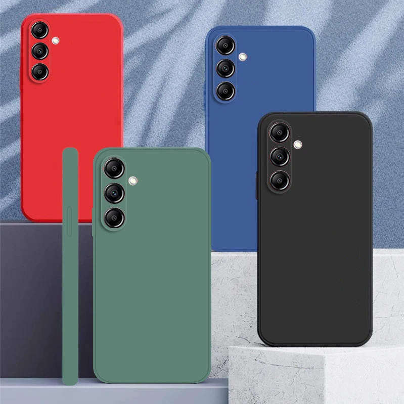 Per Samsung Galaxy A35 Custodia Samsung A35 Cover Soft Liquid Silicone Bumper Back Phone Case Per Samsung Galaxy A35 A25 A15 Funda