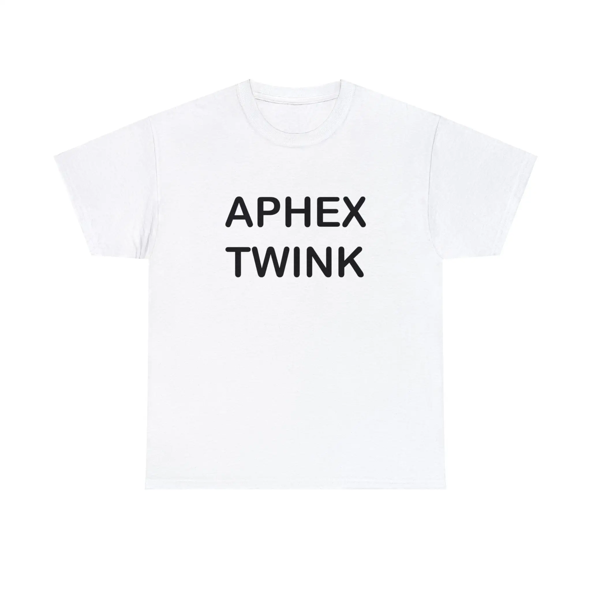 Aphex Twink Aphex Twin, Y2K, Funny Meme Joke, T-Shirt Unisex In Cotone Pesante