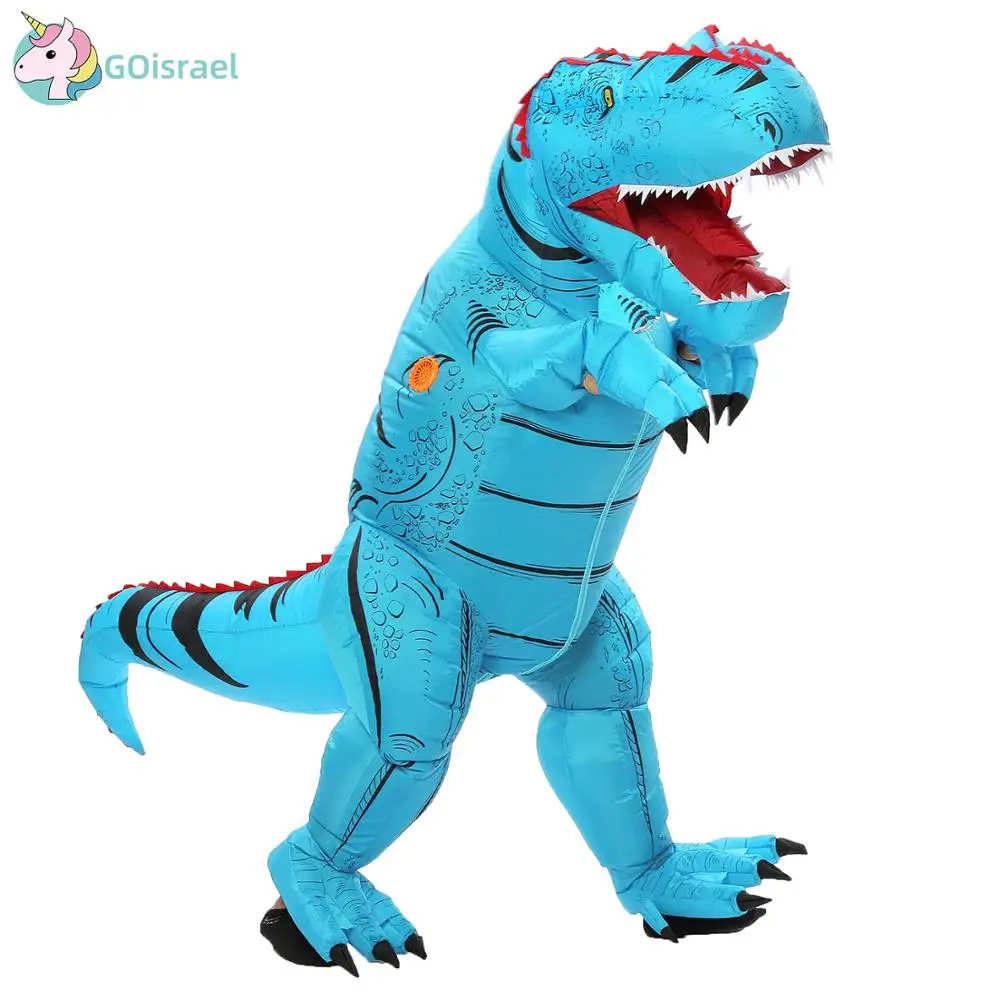 Purim T-Rex Trex Dinosaur Gonfiabile Blow Up Costume Per I Bambini Di Età Degli Uomini Delle Donne Di Halloween Cosplay Della Tuta Movie Divertente Ve