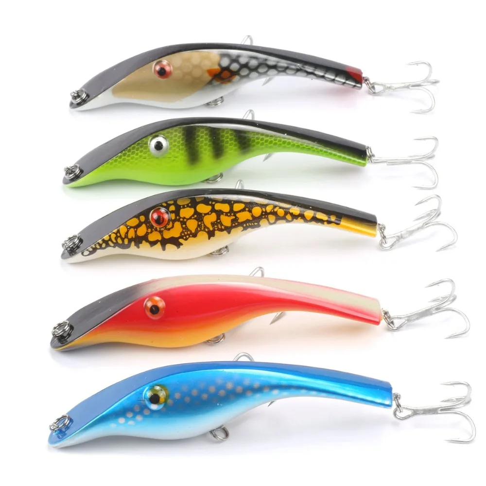 Jerkbait Zalt Pike Fishing Lure 140 Millimetri 42G Stalker Muschiato Pike Bass Lure Jerk Bait Wobbler Pike 3D Occhi Floating Crank Jerk Troll