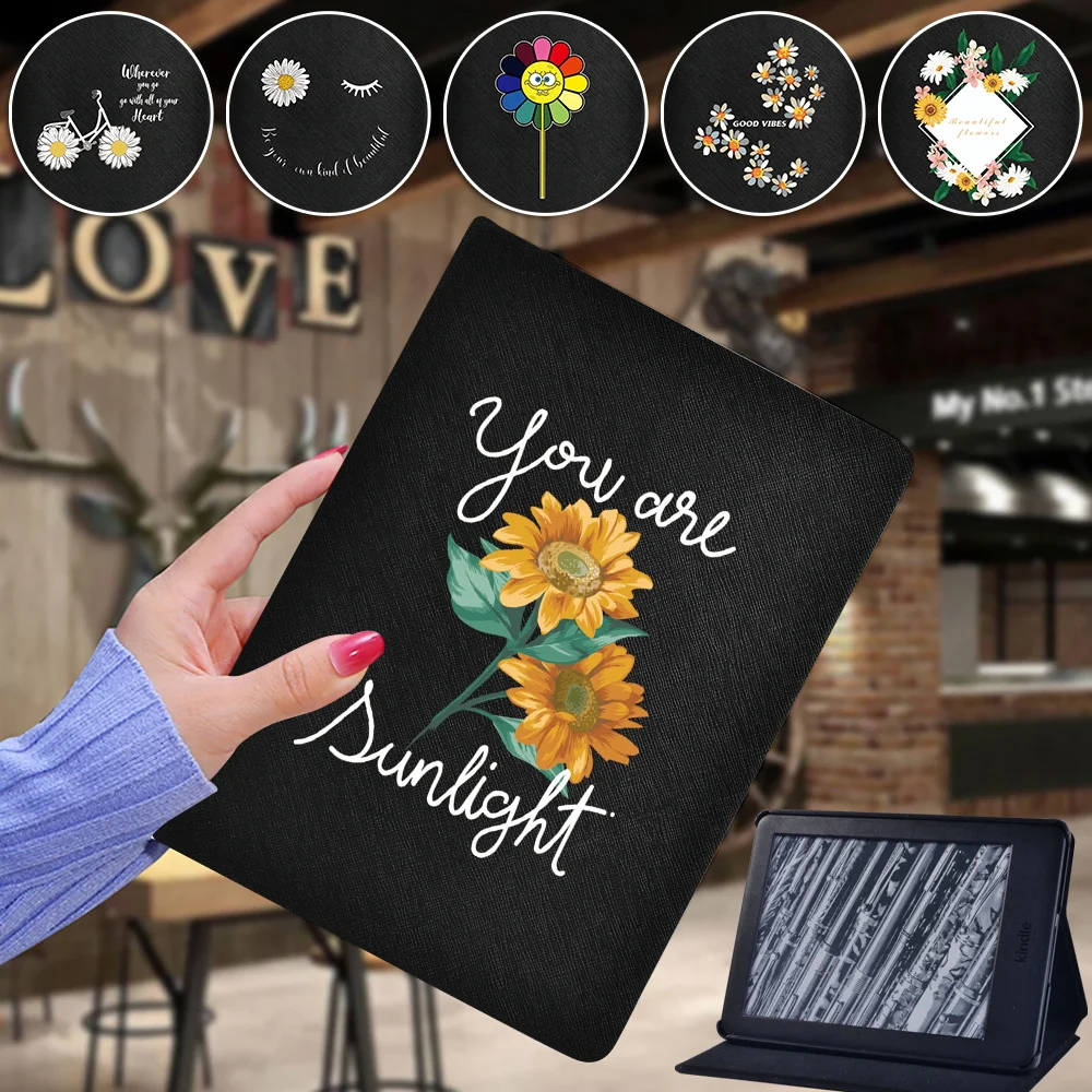 Per Amazon Kindle Paperwhite 5/Paperwhite 4/Paperwhite 1 2 3/Kindle 10Th/Kindle 8Th Custodia Per Tablet Pieghevole In Pelle Antigoccia