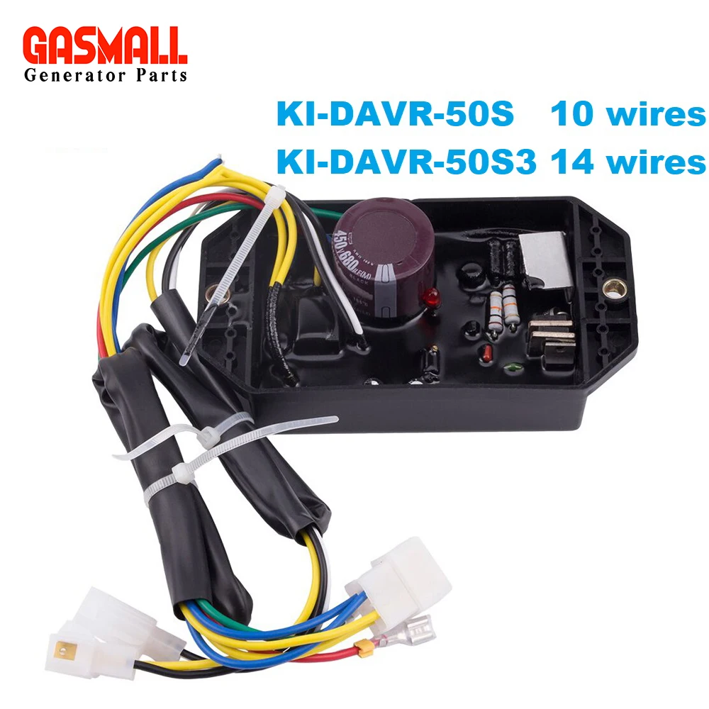 Ki-Davr-50S 50S Kipor Generator Avr Regolatore Di Tensione Automatico Regolatore Monofase 10 Fili Kde6500T Kde6700T Kde3500T