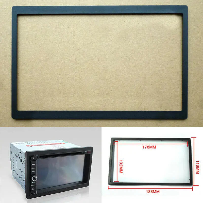 Doppio Hardware 2Din Car Stereo Radio Fascia Frame Per Serie Chico Golf Bor/A/Mk3/Mk4 Kit Auto Stereo