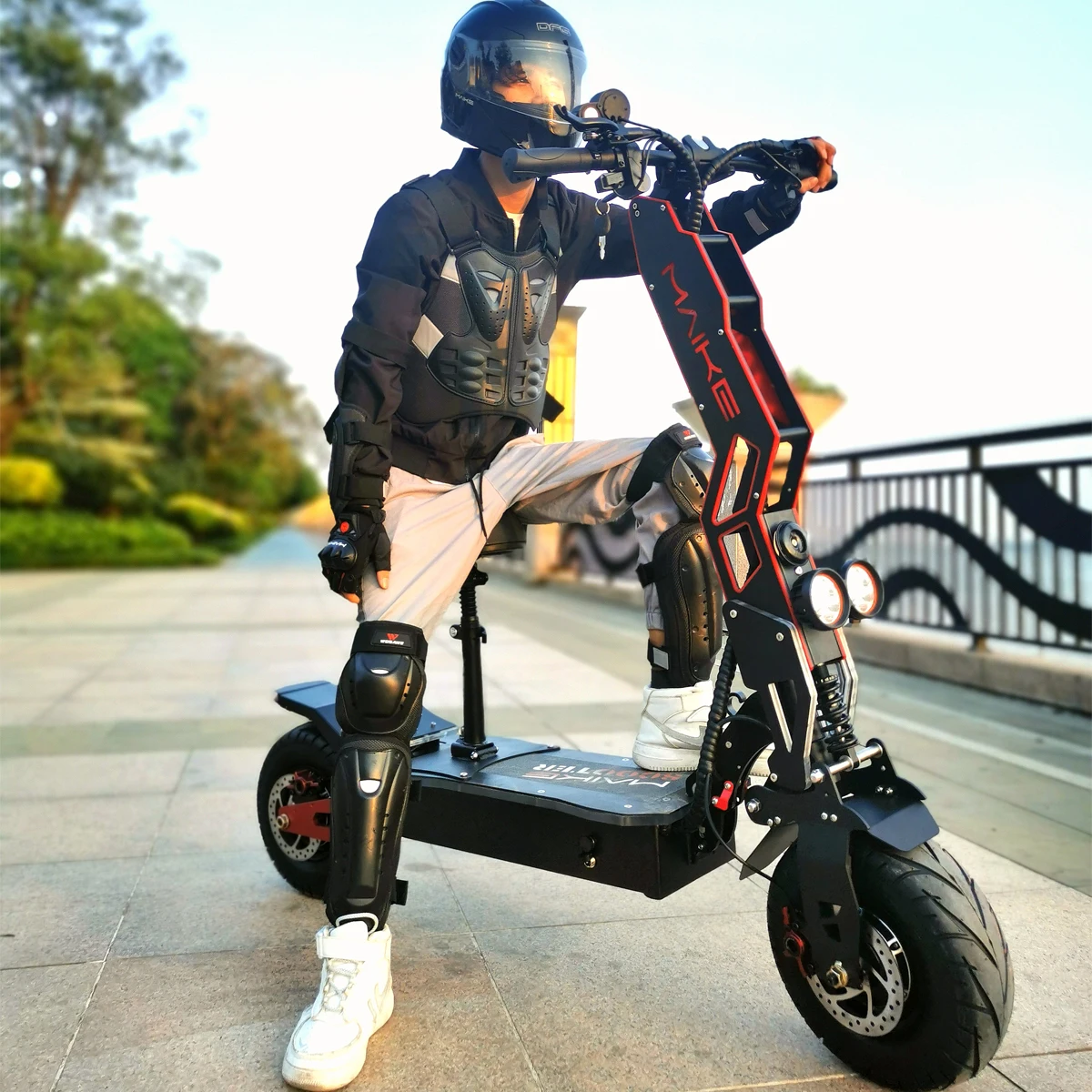 Mks 60V 13 Pollici Fat Wheels 8000W Dualtron 90-110Kms Scooter Elettrici Fuoristrada A Doppio Motore Per Adulti