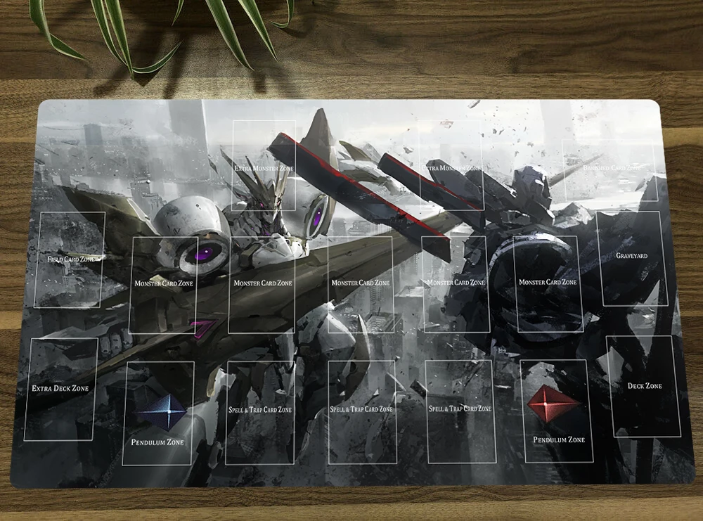 Yugioh Accesscode Talker Tcg Mat Trading Card Game Mat Duel Ccg Playmat Anti-Slip Rubber Mouse Pad Desk Play Mat & Bag 60X35Cm