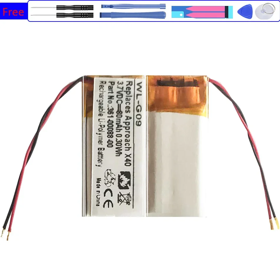 Batteria 80Mah Per Accumulatore Garmin Vivosmart Hr / Vivosmart Hr + Approach X40 361-00088-00