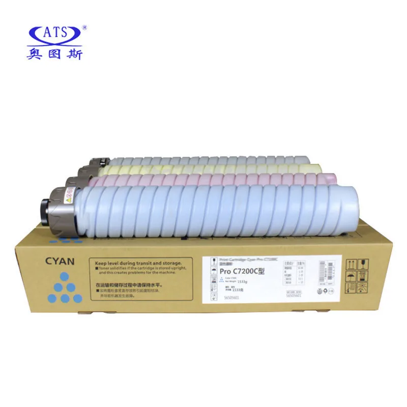 4 Pz/Set C7200 C7210 Tn Cartuccia Toner K1500G Per Ricoh Pro C 7200 7210 Polvere Toner Stampante Compatibile
