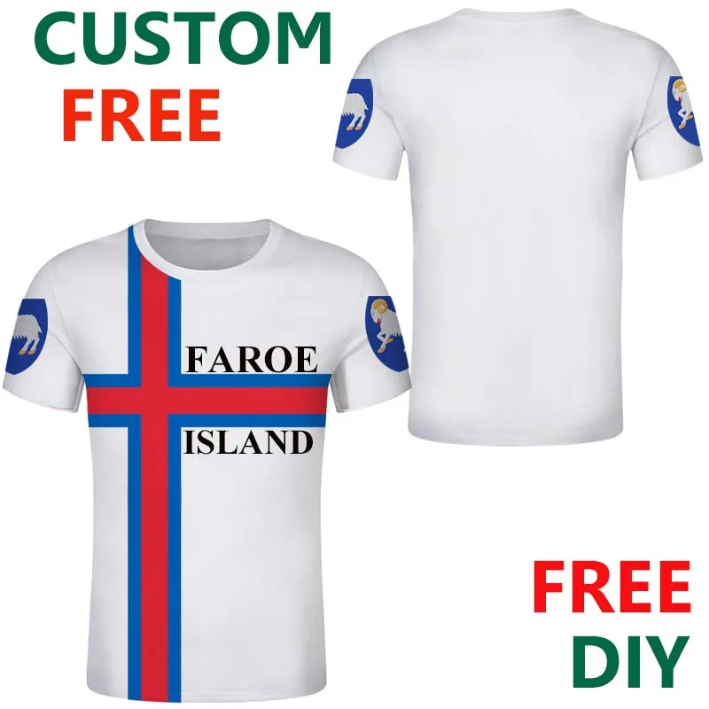 Maglietta Della Gioventù Delle Isole Faroe Maglietta Delle Pecore Della Croce Rossa Emblema Della Lega Personalizzato Nome Numero Abbigliamento Street