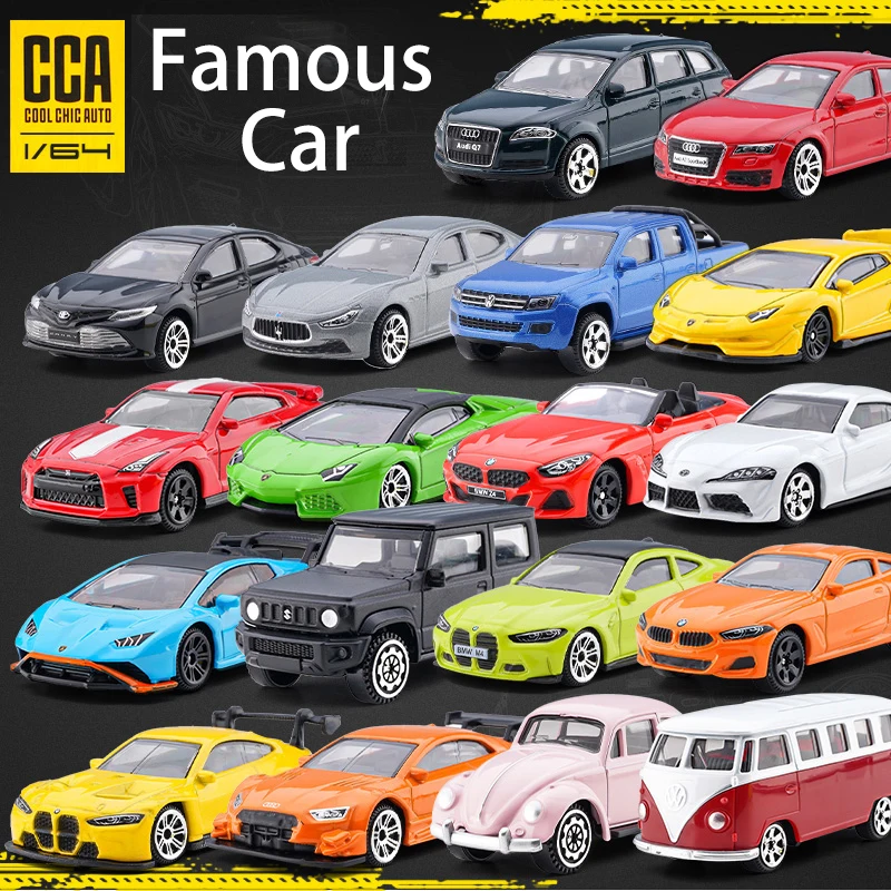 Cca 1:64 Famoso Modello Di Auto In Lega Pressofuso Giocattoli Veicolo Classico Per Bambini Regali Hot Wheels Boy Kid Audi Toyota Maserati Nissan