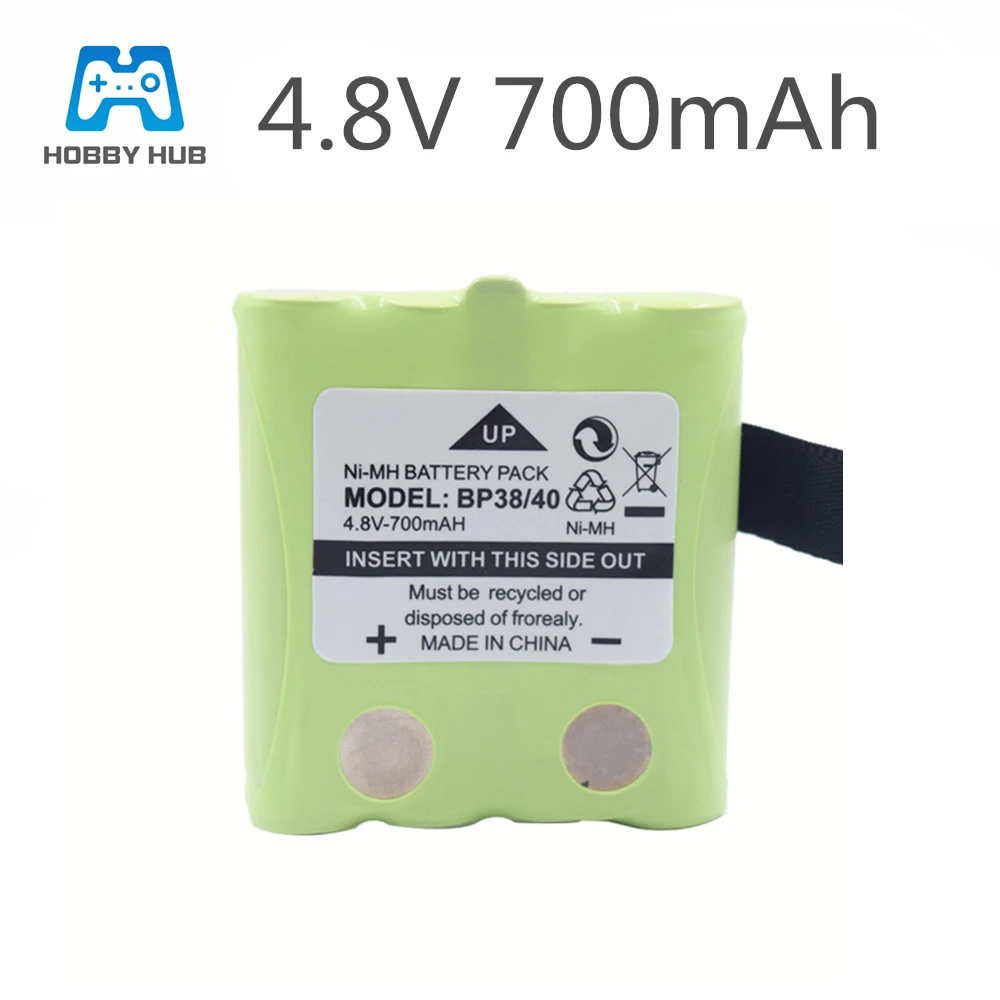 Hobby Hub Ni-Mh Bateria Batteria Per Uniden Bt-Bp-38 Bp-40 Bt-1013 Bt-537 Per Motorola Tlkr T4 T5 T6 T7 T8 Serie Modello 4.8V 700Mah