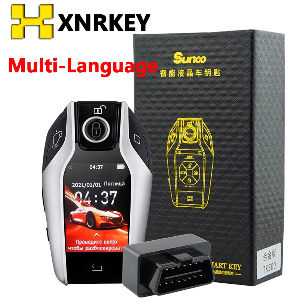 Xnrkey Tk800 Smart Remote Key Schermo Lcd Coreano Obd Per Bmw Mercedes-Benz Buick Audi Cadillac Lexus Land Rover Kia Universale