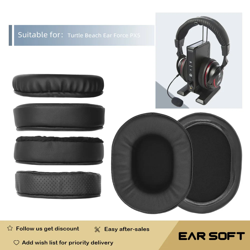 Cuscinetti Auricolari Di Ricambio Earsoft Per Turtle Beach Ear Force Px5 Cuffie Auricolari Custodia Per Cuffie Accessori