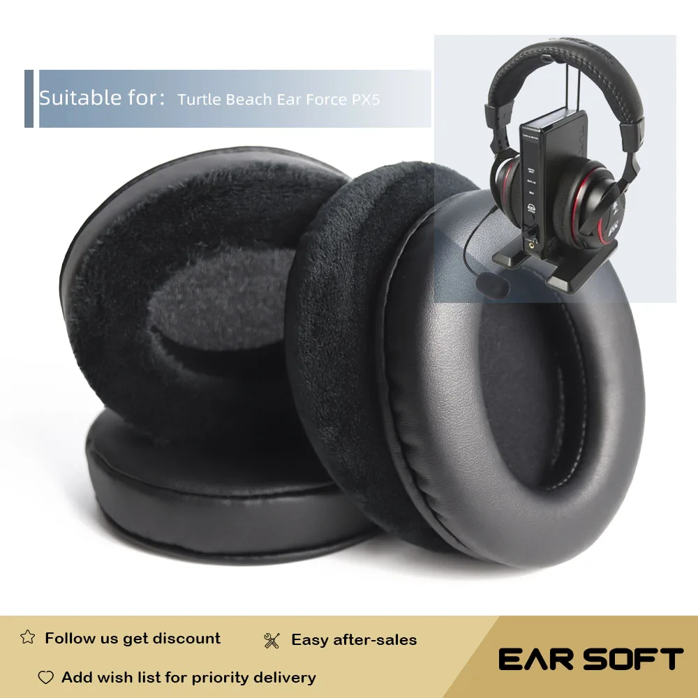 Cuscinetti Auricolari Di Ricambio Earsoft Per Turtle Beach Ear Force Px5 Cuffie Auricolari Custodia Per Cuffie Accessori