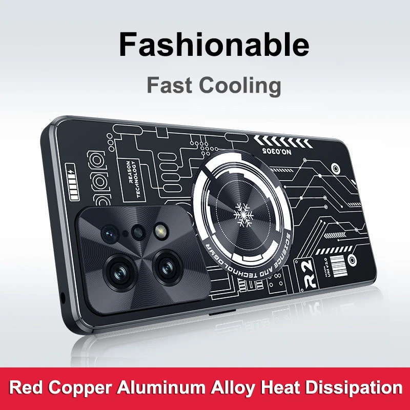 Per Oppo Find X5 Pro Case 5G Custodie Protettive Per Oppo Find X5 5G Copertura Di Dissipazione Del Calore In Alluminio Rame Per Findx5 Pro Find X5
