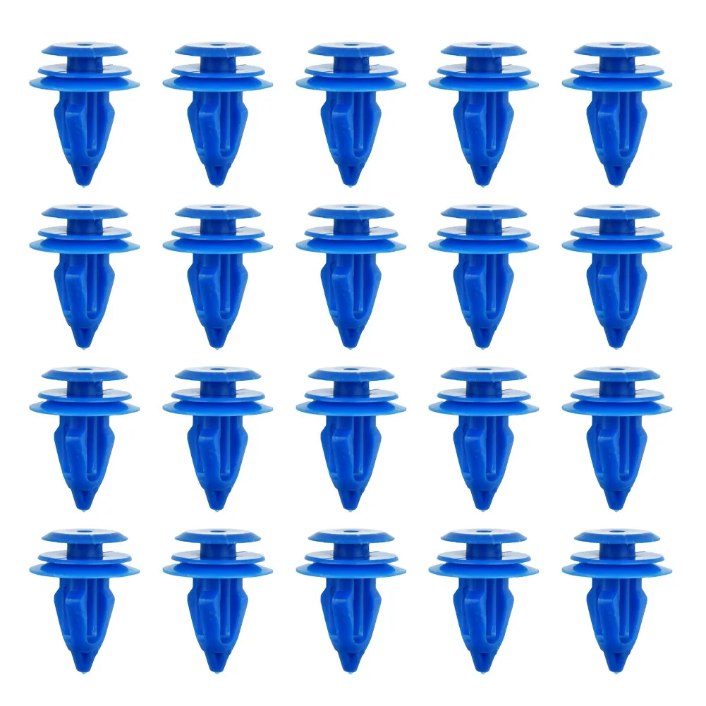 Clip Durevoli Pratiche Di Alta Qualità Fermo Curvo 20 Pezzi 20X Arco Blu Per Range Rover Evoque Modanatura Nylon