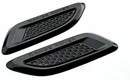 Cappuccio Fittizio Nero Lucido Vent Slat Air Wing Trim Per Range Rover Evoque 2011-2018 Adesivo Decorativo