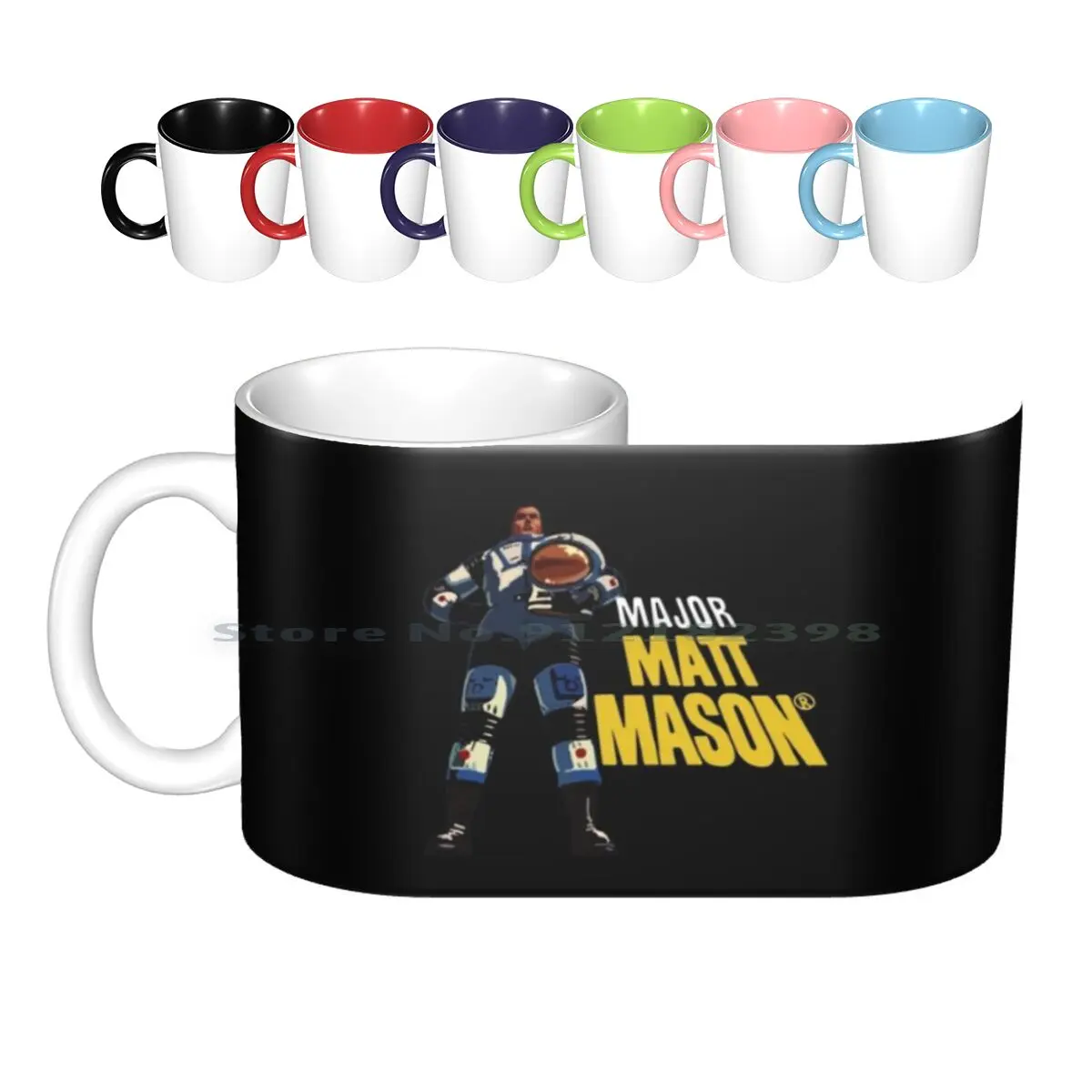 Major Matt Mason Tazze In Ceramica Tazze Da Caffè Tazza Da Tè Al Latte Major Matt Mason Space Cannon Vintage Toy Retro The 60S Outer Moon Sun