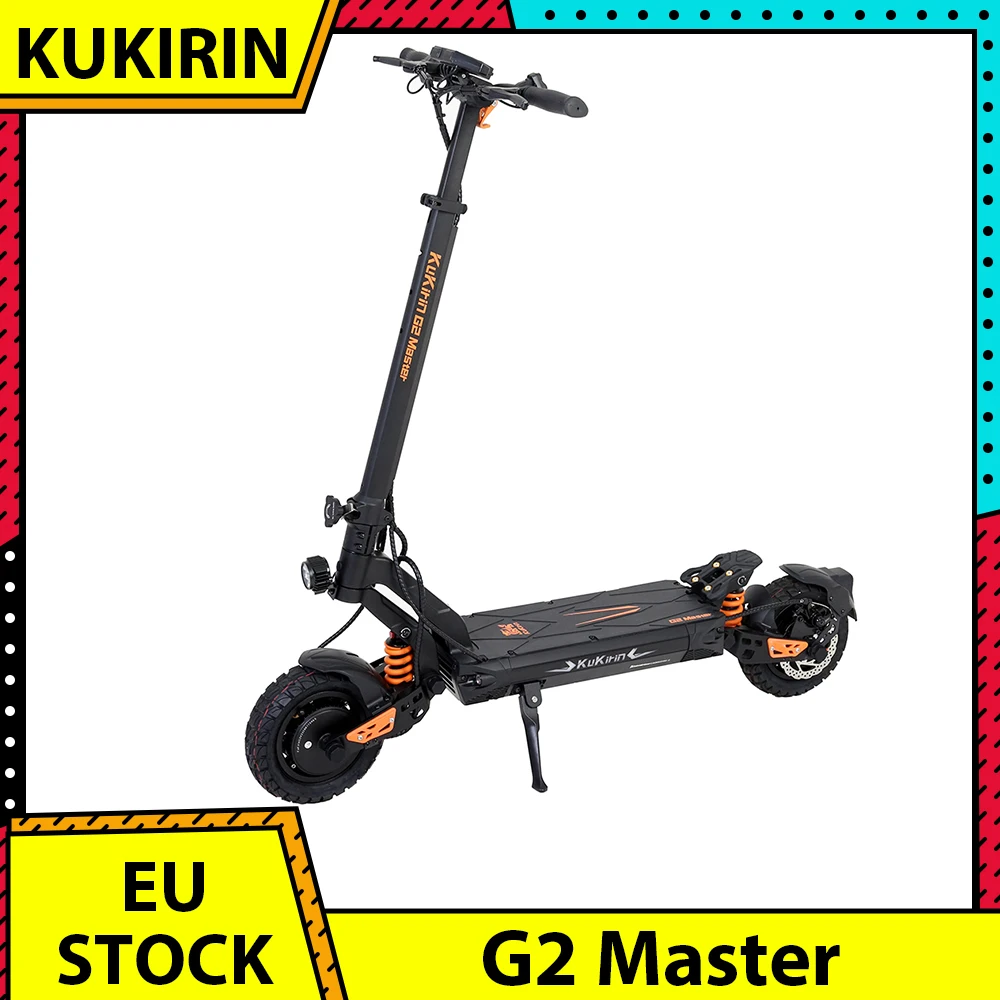 Kukirin G2 Master 10 Pollici Pneumatico Fuoristrada Scooter Elettrico, 2*1000W Motore 52V 20.8Ah Batteria 70Km Gamma Massima 60 Km/H Velocità Massima