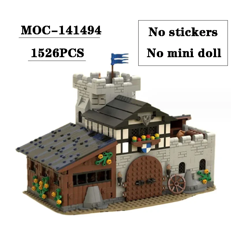 Building Block Moc-141494 Falcon Stable Castle Building Model 1526Pcs Adult Child Puzzle Education Birthday Christmas Toy Gift