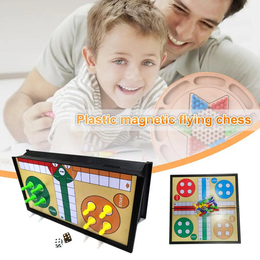 25Cm Ludo Chess Utile Set Di Scacchi Ludo Leggero Con Scacchiera Pieghevole Scacchi Ludo Per Adulti Genitori