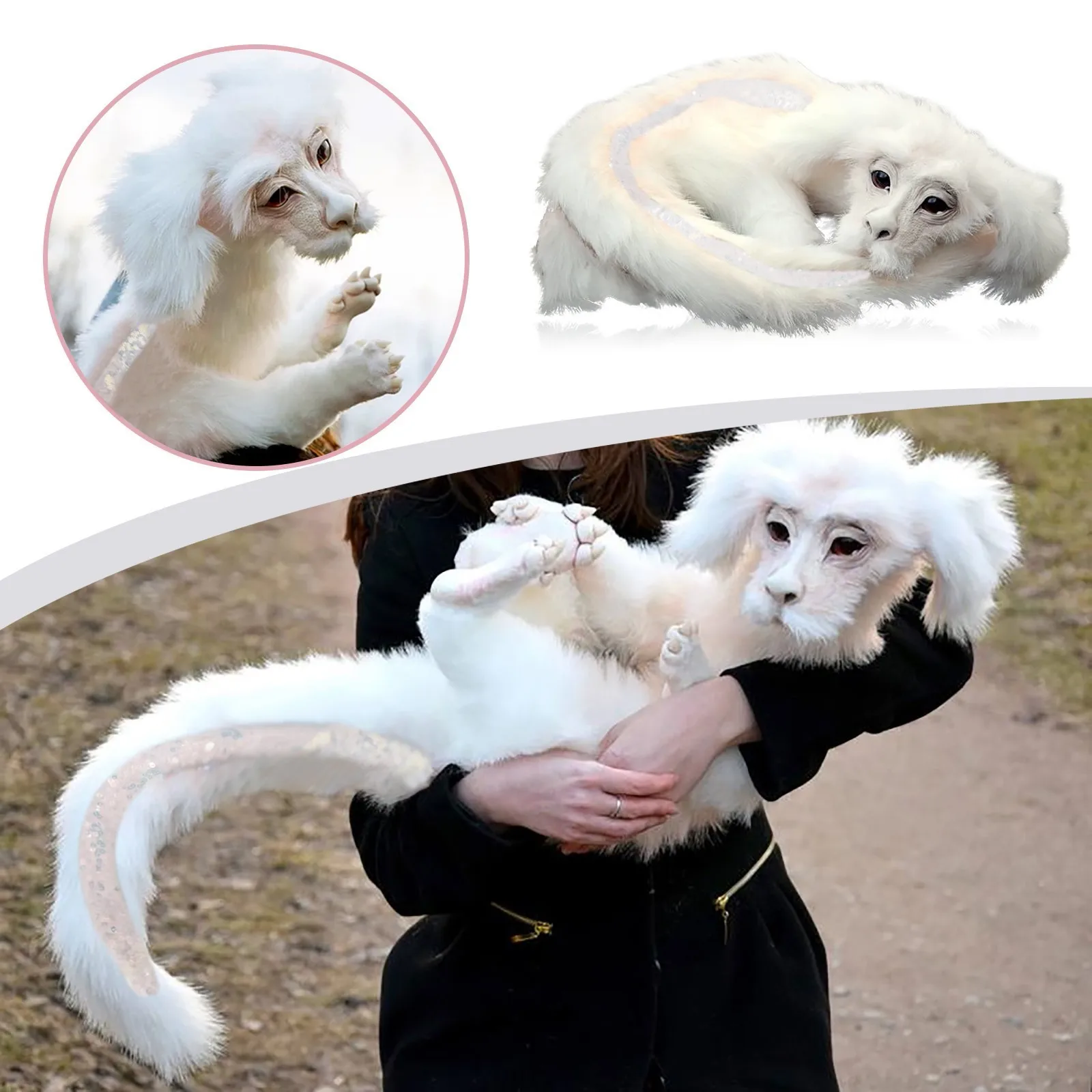 Divertente Regalo Peluche Bambola Verme Dal Labirinto Falkor Dalla Storia Senza Fine Fuchur Handmade Baby Ludo Dal Giocattolo Dei Labirinto