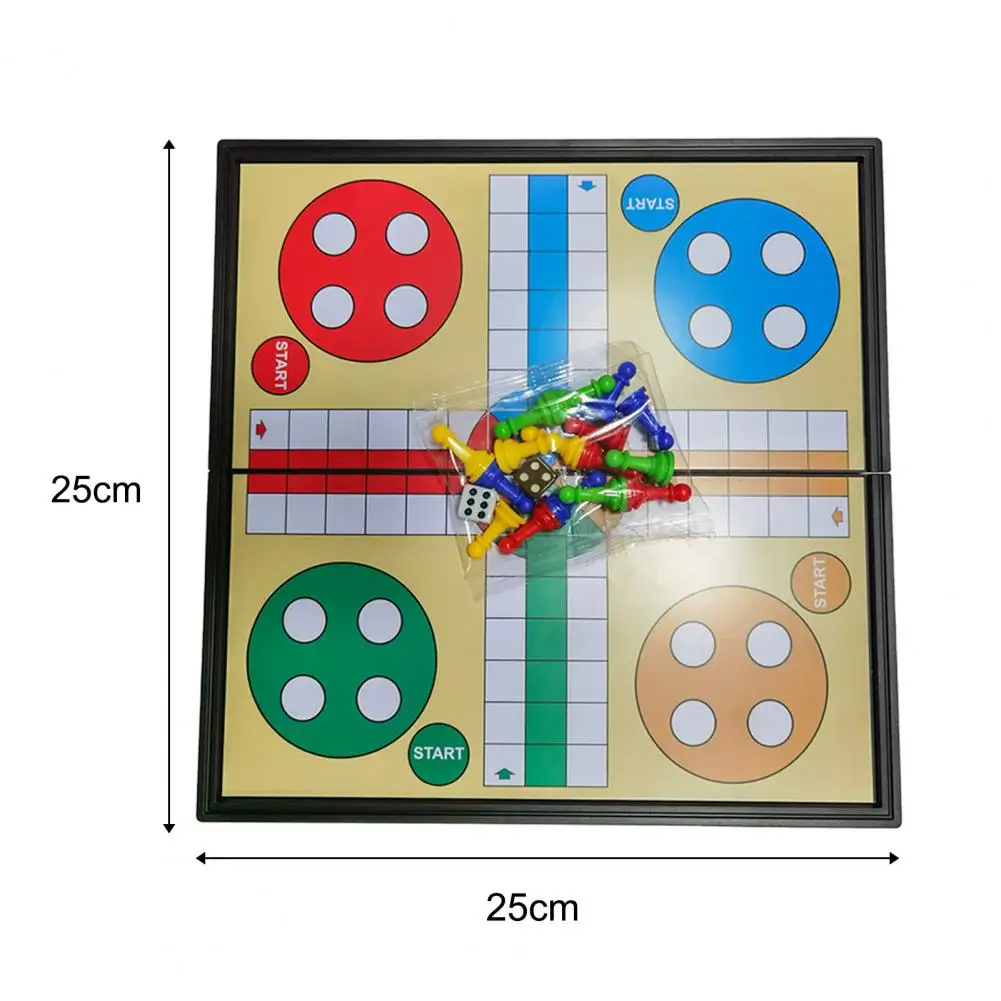 Ludo Gioco Da Tavolo Leggero Ludo Board Multicolor Multiuso Utile Scacchiera Magnetica 5 In 1 Gioco Ludo Scacchi Volanti