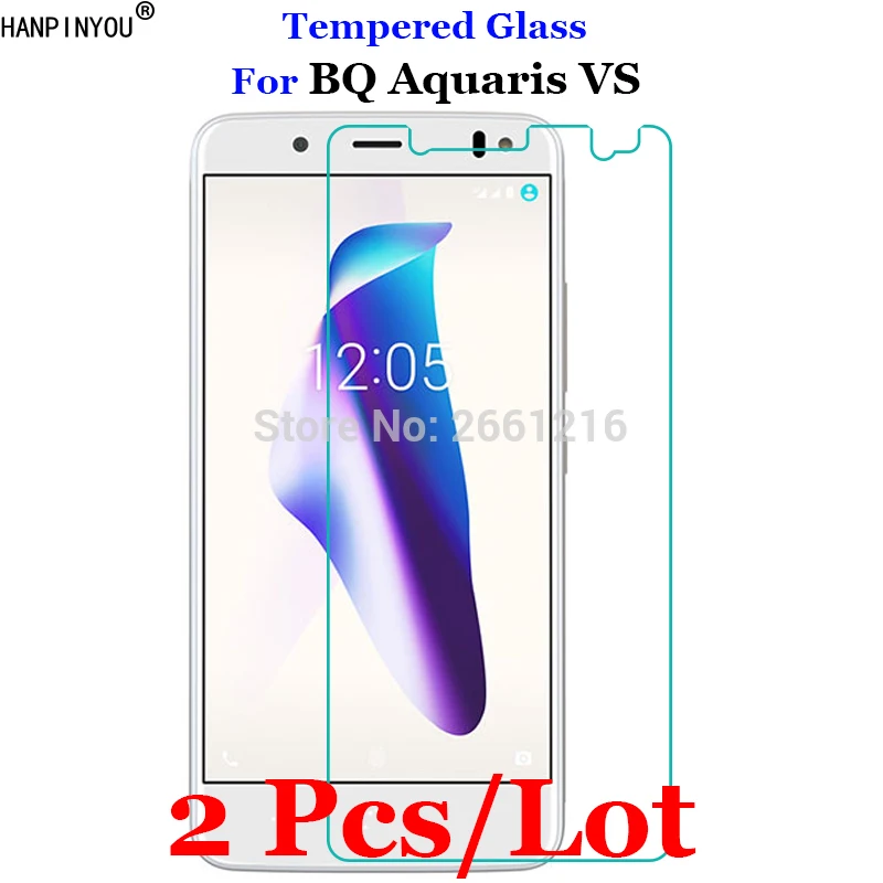 2 Pz/Lotto Per Bq Aquaris Vs Vetro Temperato 9 H 2.5D Premium Pellicola Della Protezione Dello Schermo Per Bq Aquaris Vs 5.2"