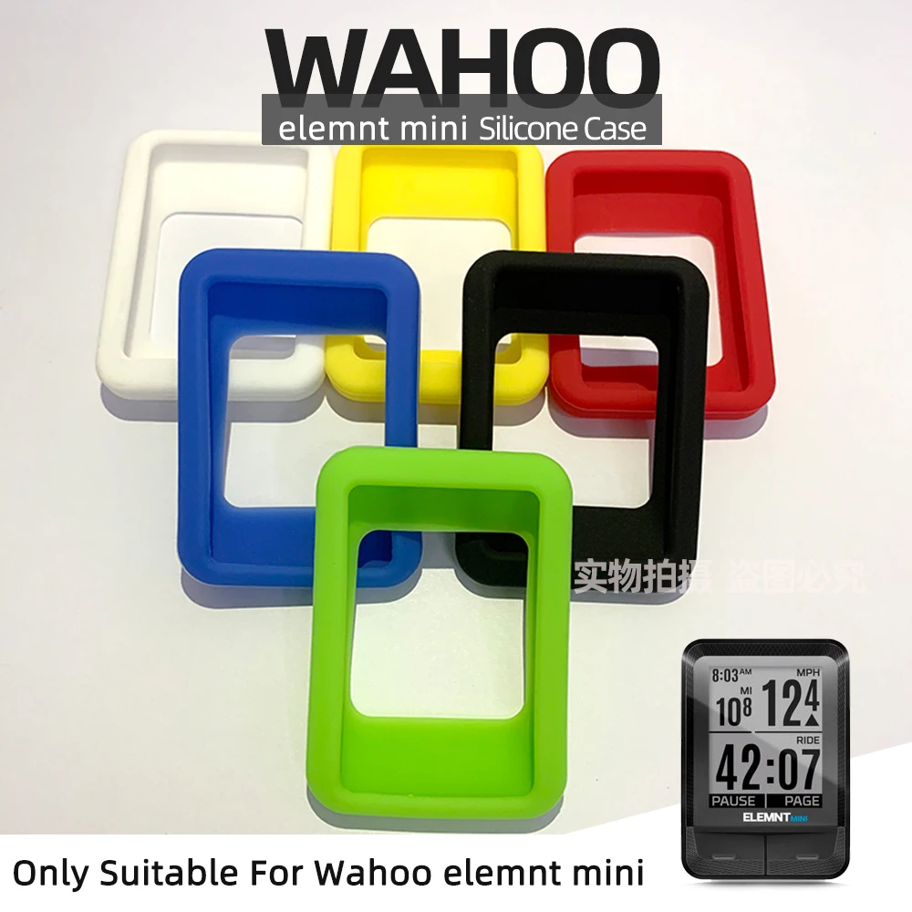 Wahoo Elemnt Mini Case Bike Computer Custodia Protettiva In Silicone Custodia Protettiva In Gomma + Pellicola Hd (Per Wahoo Elemnt Mini)