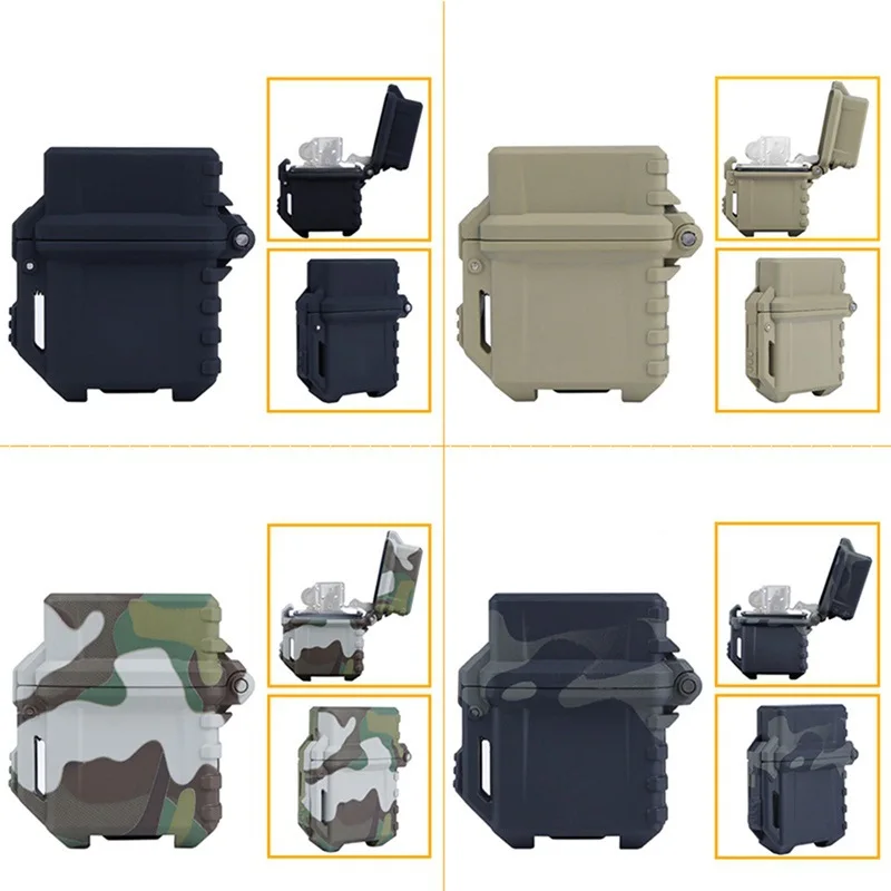 Tactical Lighter Shell Storage Case Lighter Container Organizer Holder Per Zippo Inner Tank Outdoor Camping Survival Tool