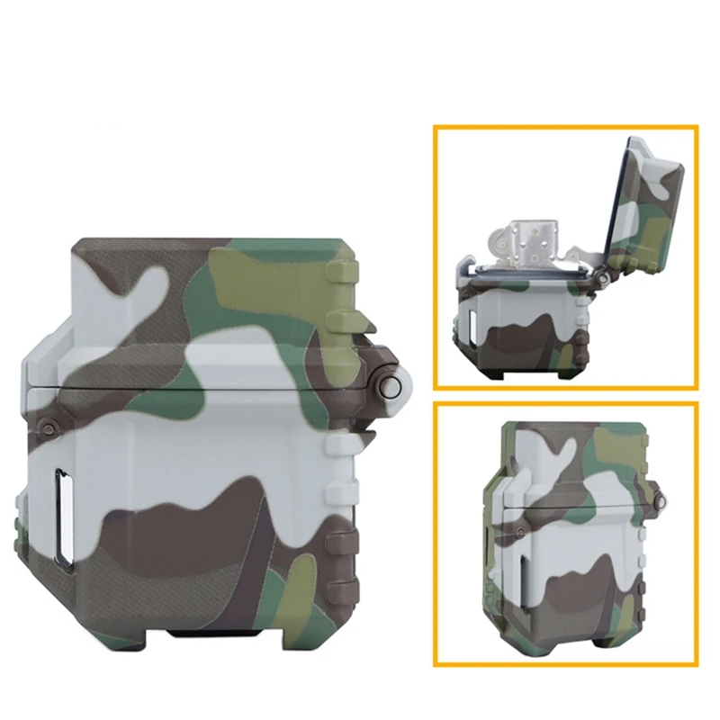 Luc Tactical Lighter Container Organizer Accendino Shell Storage Case Holder Per Zippo Inner Tank Outdoor Camping Survival Tool