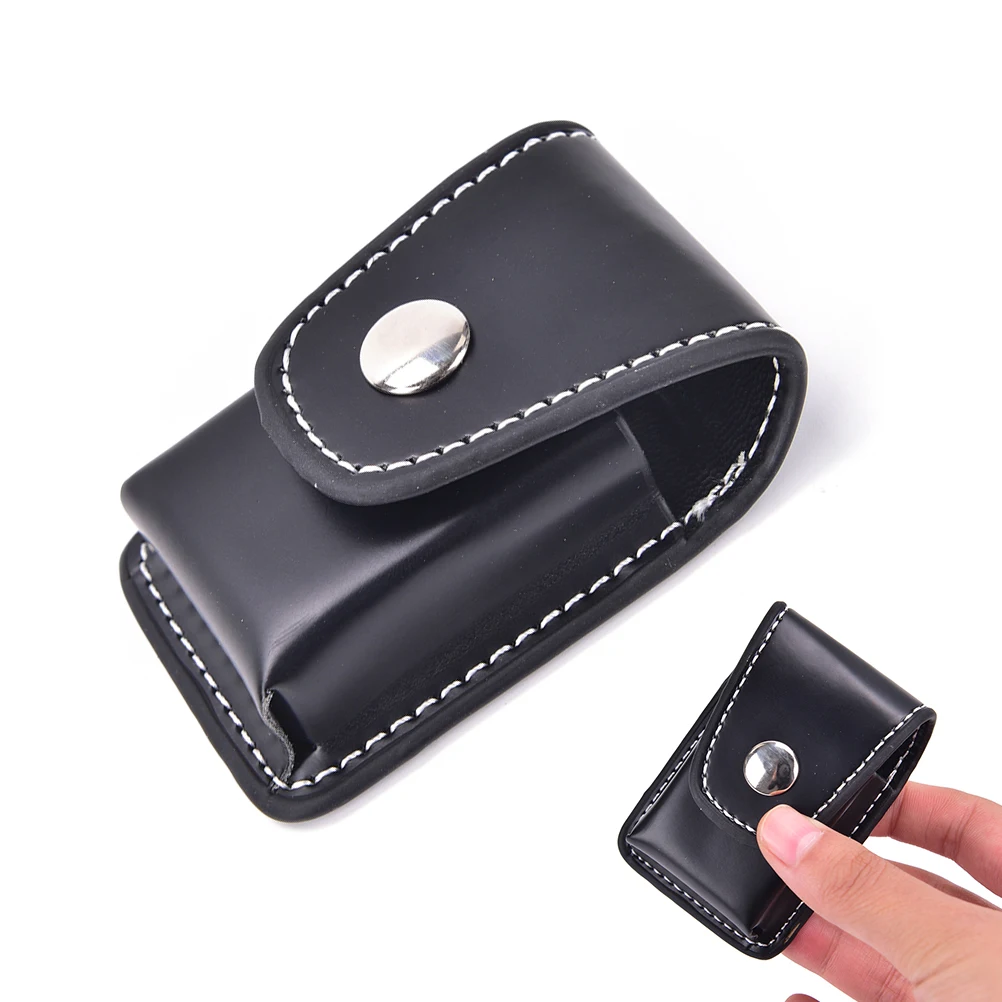 Custodia In Pelle Più Leggera Impermeabile Zip Zippo Sigarette Lighter Gift Box Holder Bag Per Copertura In Pelle Uomini Accendini