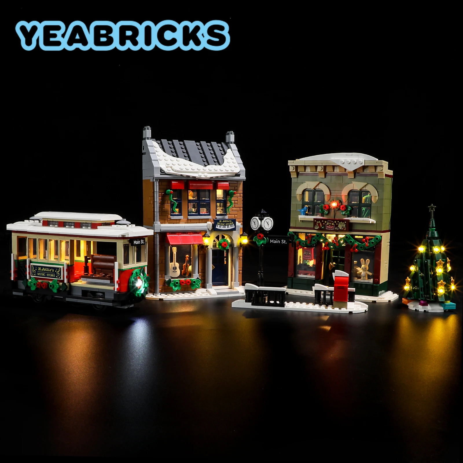 Yeabricks Led Light Kit Per Il 10308 Holiday Main Street Building Blocks Set (Non Includere Il Modello) Mattoni Giocattoli Per Bambini