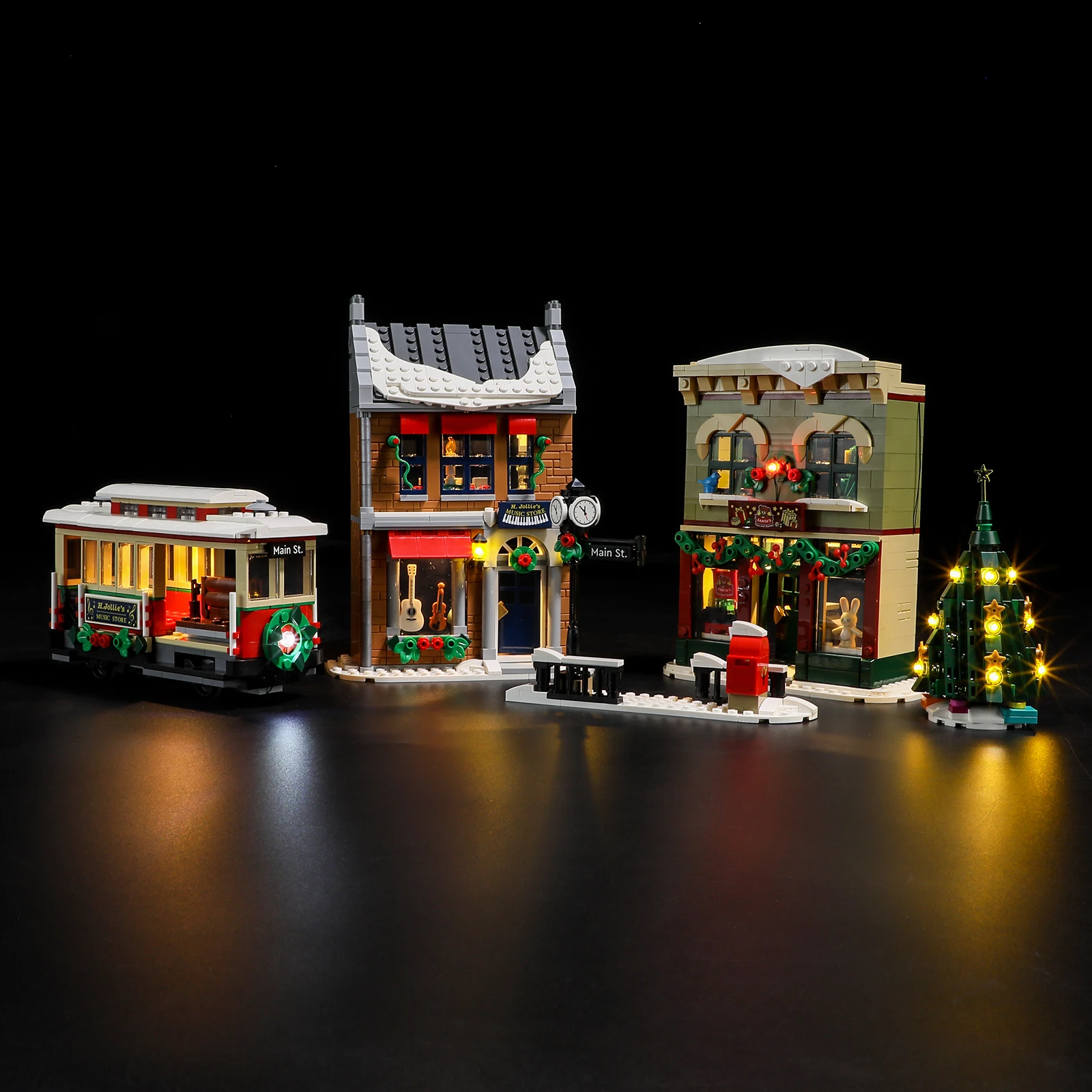 Lightaling Led Light Kit Per Il 10308 Holiday Main Street Building Blocks Set (Non Includere Il Modello) Mattoni Giocattoli Per Bambini